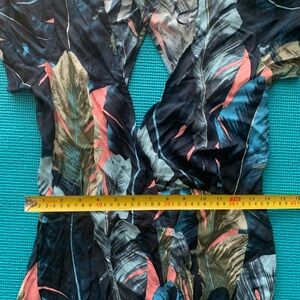 Maxi length tropical summer dress